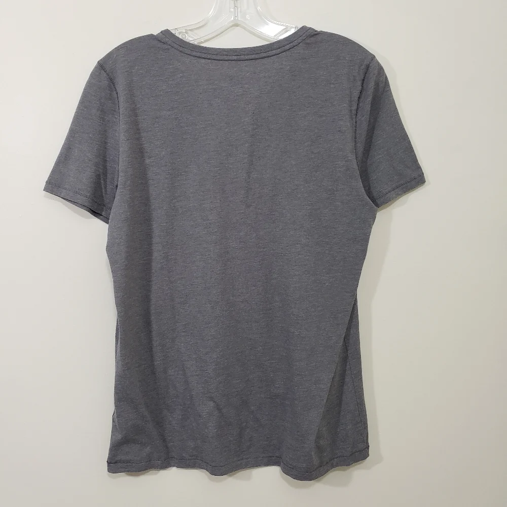 Life is good Michigan State Spartans v-neck graphic t-shirt woman's size medium - Picture 7 of 7
